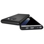 Wholesale Galaxy Note FE / Note Fan Edition / Note 7 Card Holder Hybrid Case (Black)